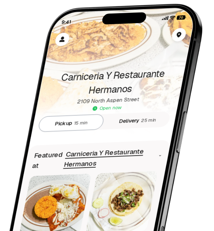 Carniceria Y Restaurante Hermanos app preview