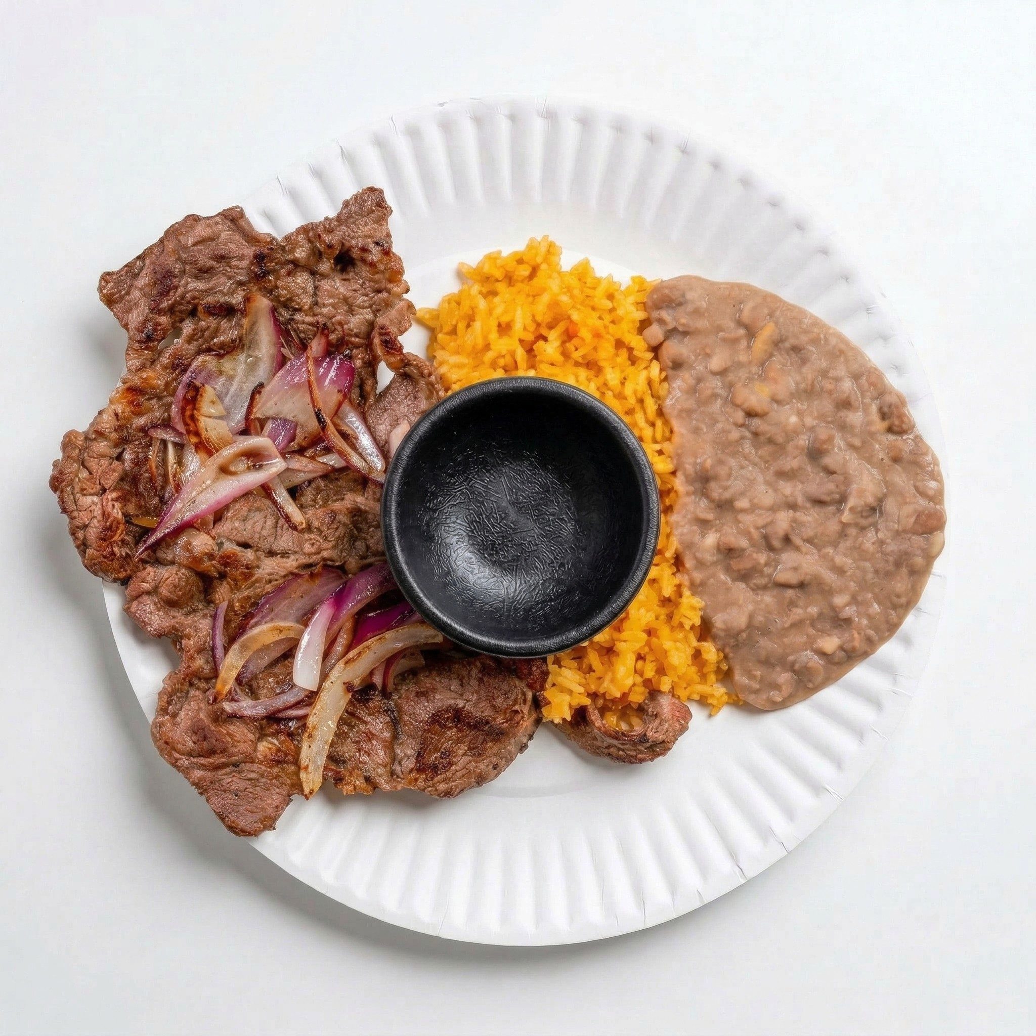 Bistec Encebollado Platillo.